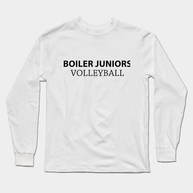 Plain Logo Black Long Sleeve T-Shirt by BoilerJuniors